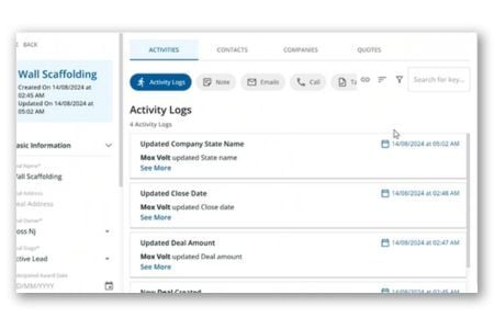 BOSS Activity Log