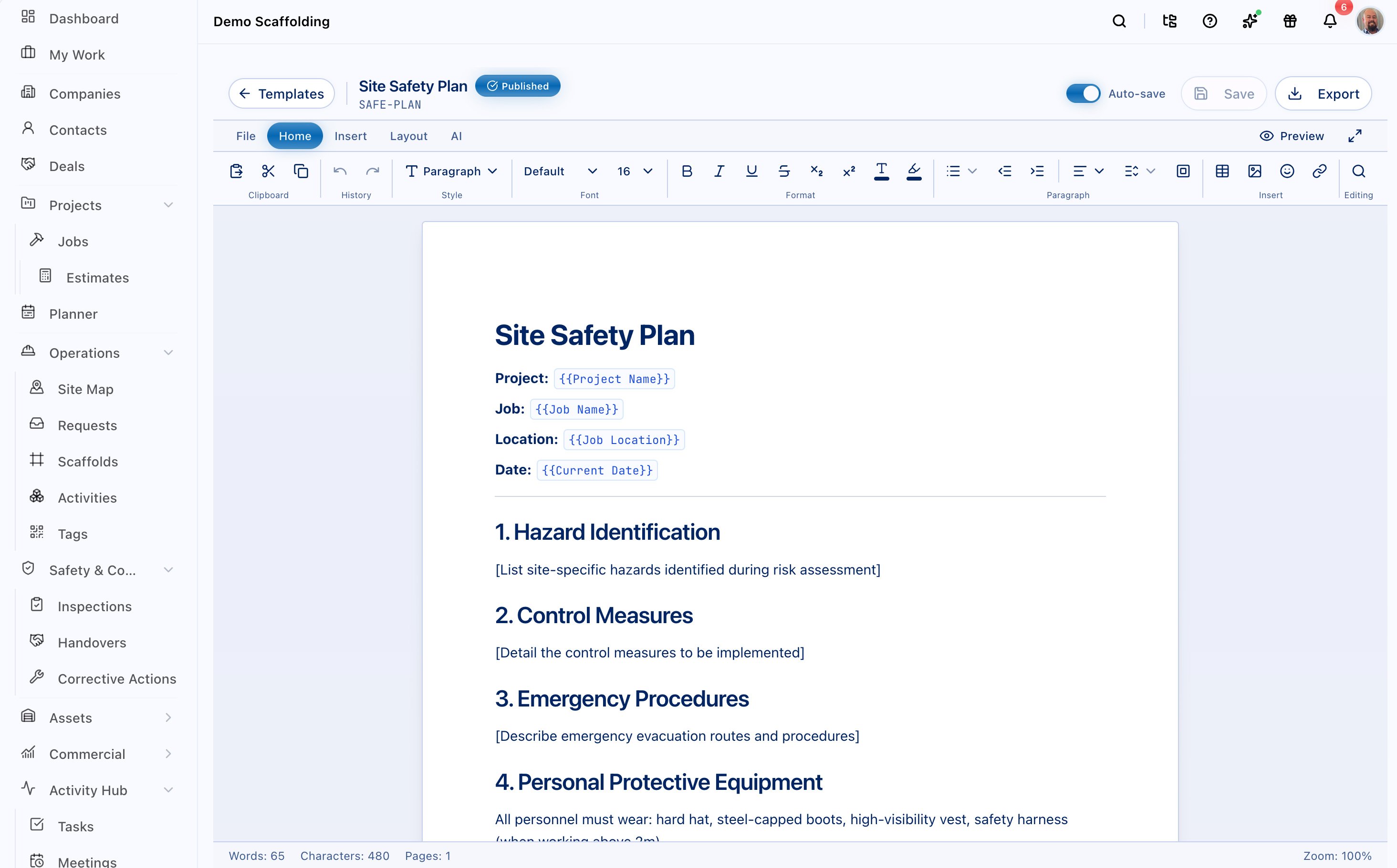 Forms, Workpacks & Site Records software