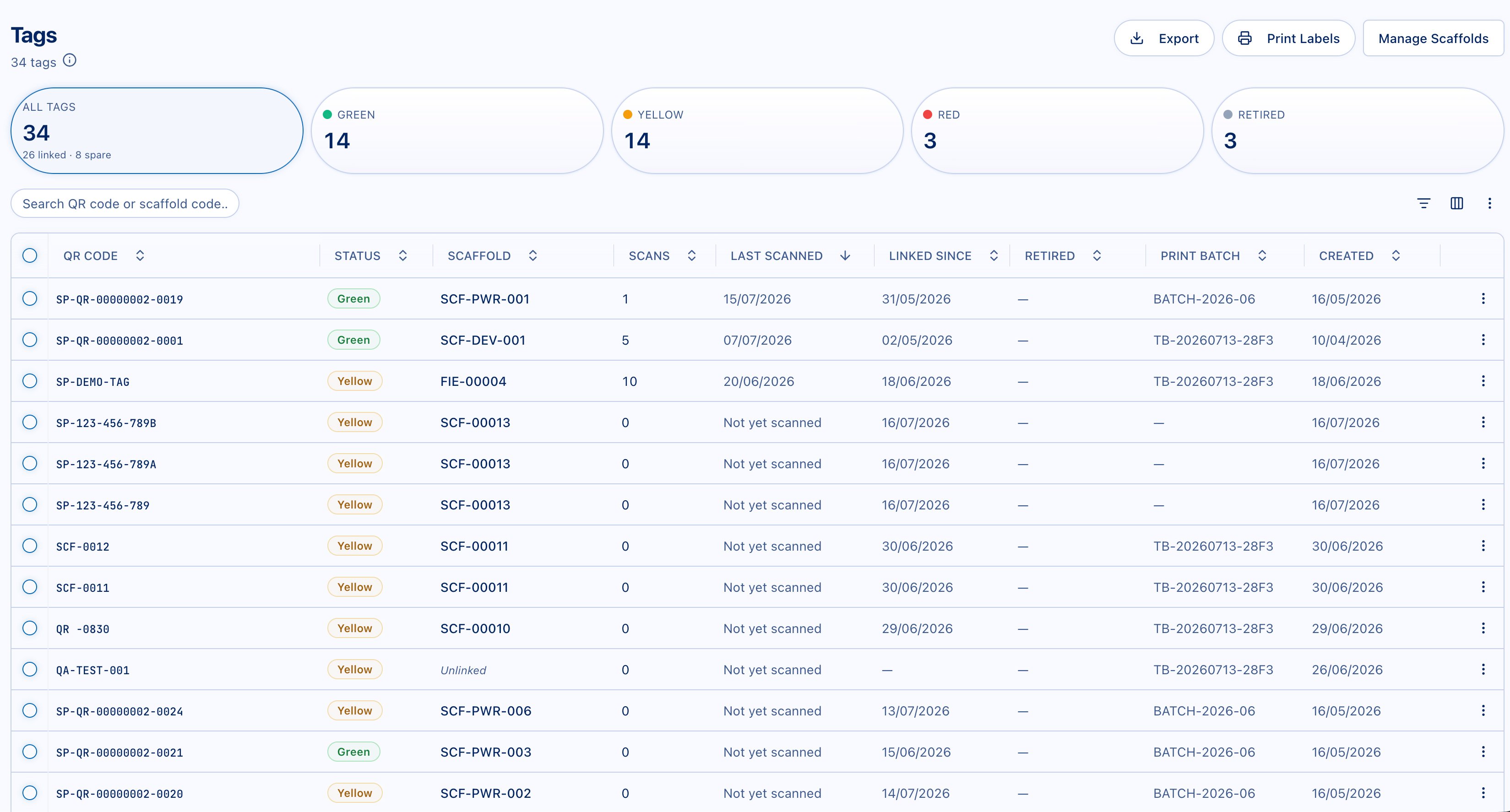 QR Tags Software
